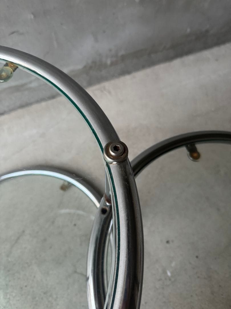 ミッドセンチュリー　ラウンドテーブル　スペースエイジ　Y2K