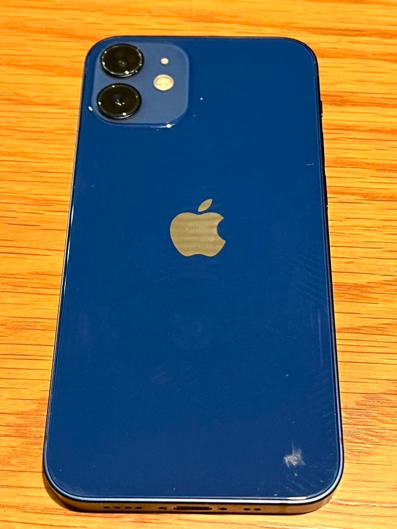 ★アイフォン iPhone 12 mini ブルー 64GB★ケース付き