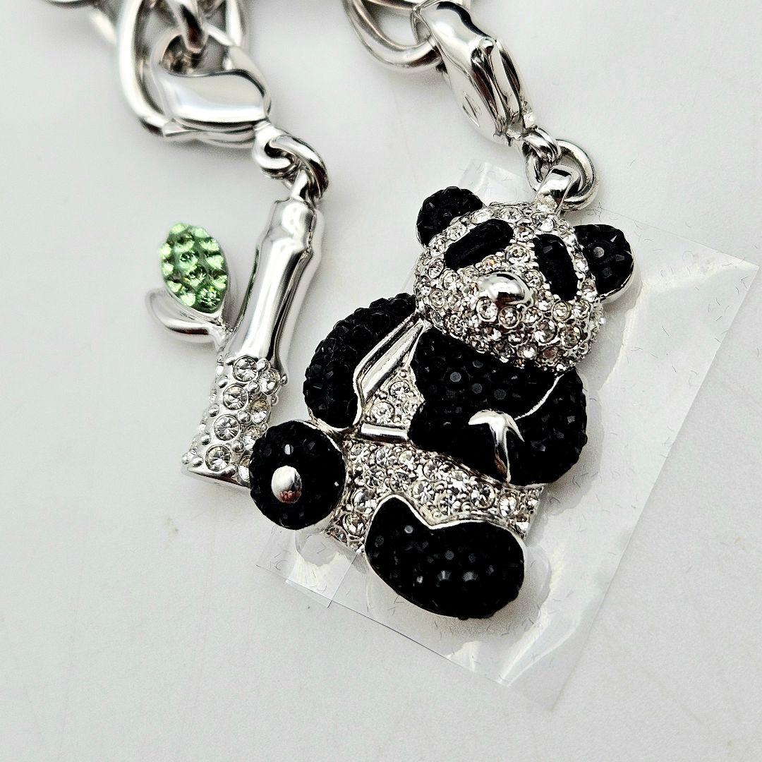 【未使用】SWAROVSKI パンダチャーム ブレスレット