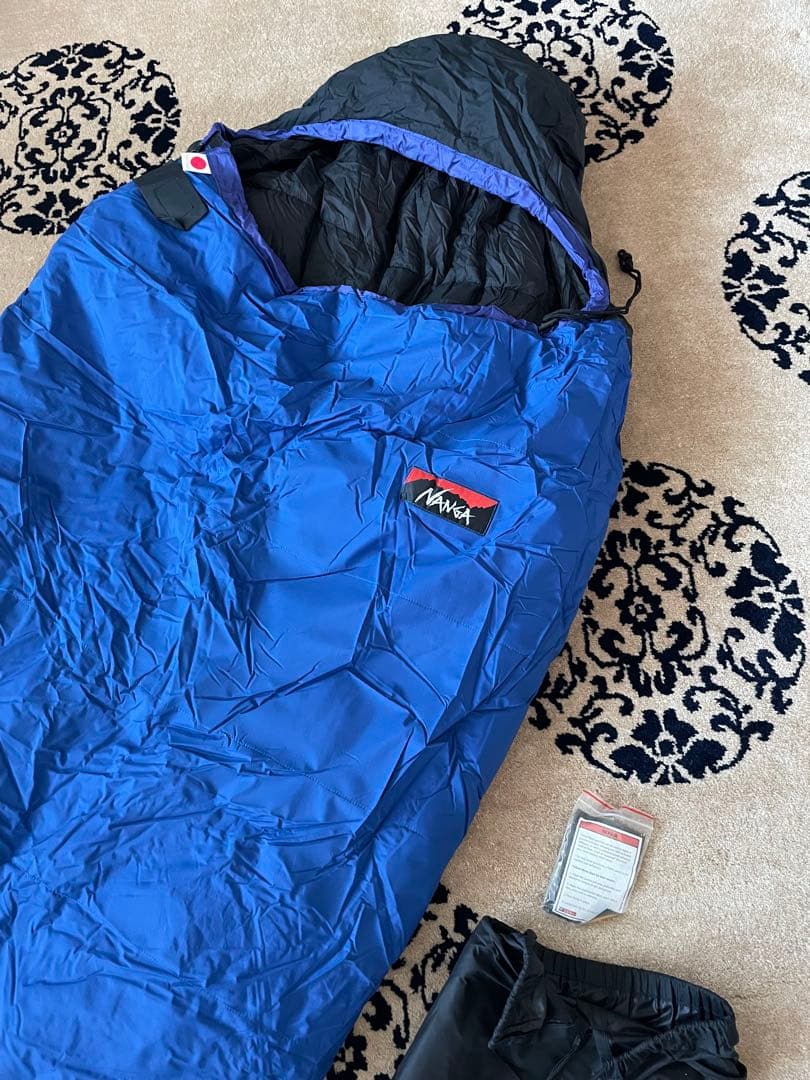 NANGA 寝袋 青　シュラフ　サイズM