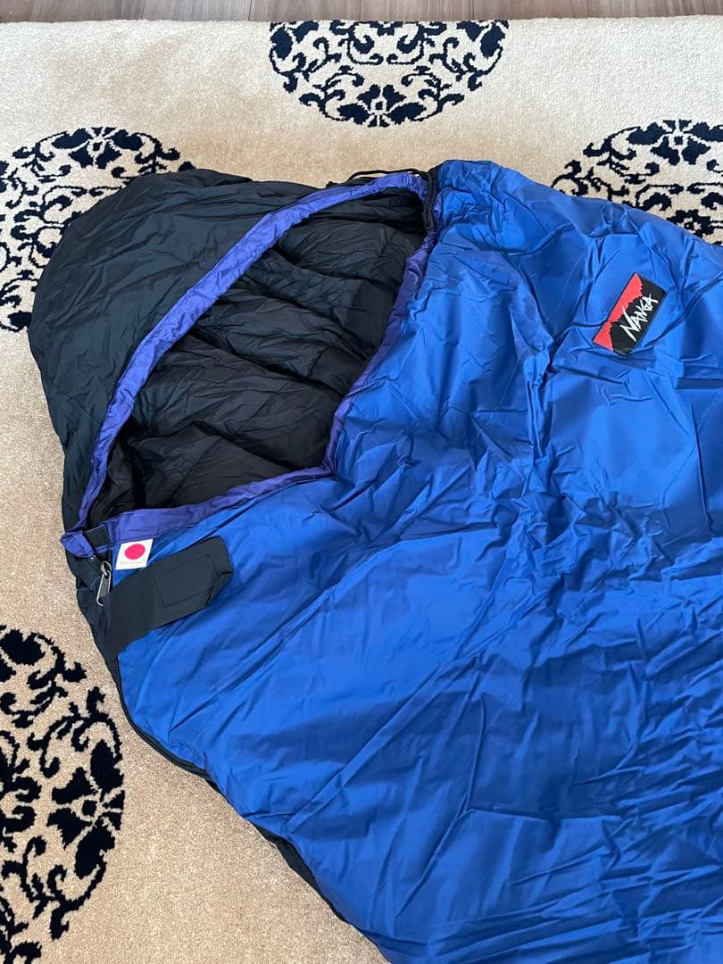 NANGA 寝袋 青　シュラフ　サイズM