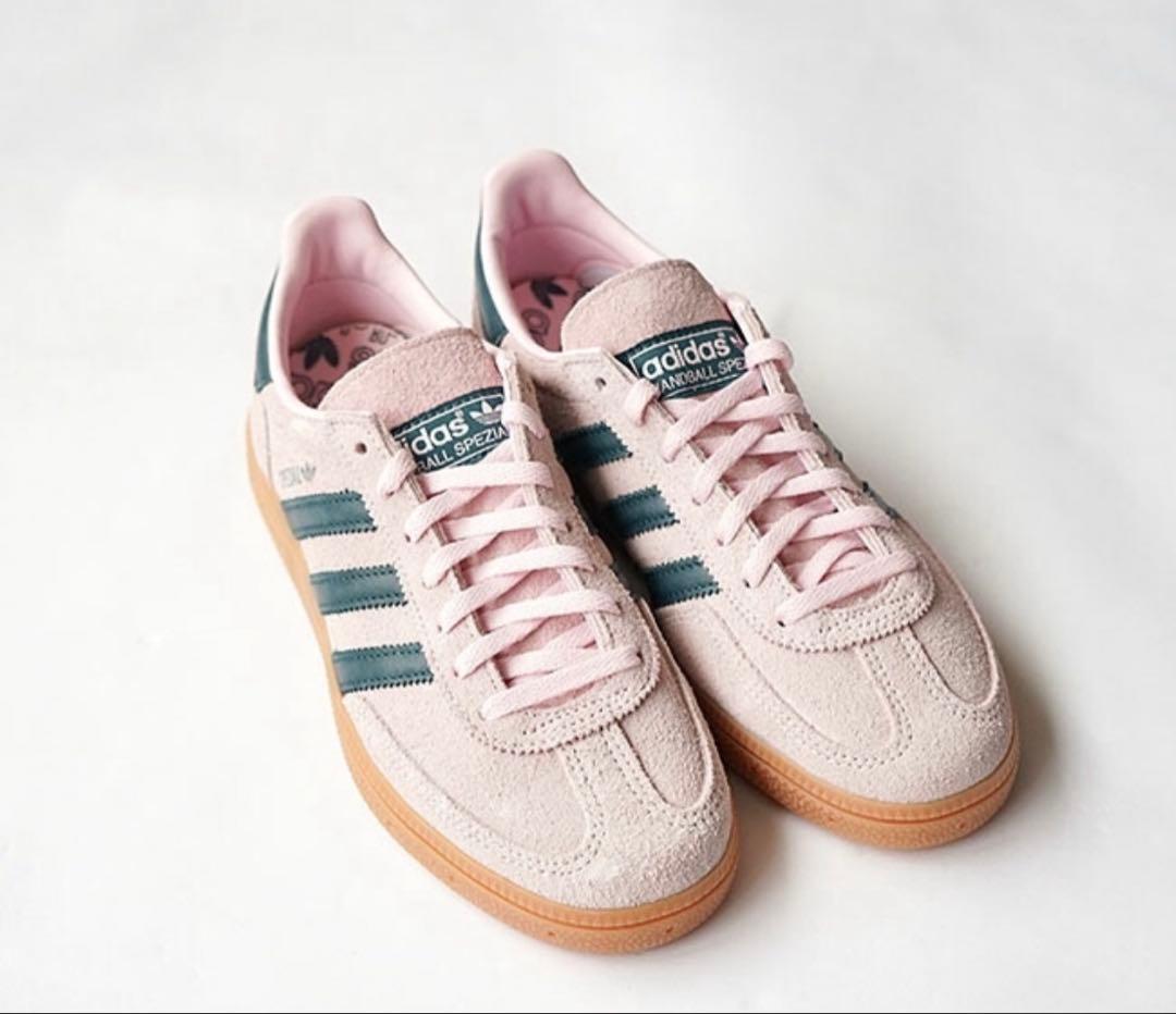 アディダス オリジナルス　HANDBALL スニーカー　ピンク　23.5