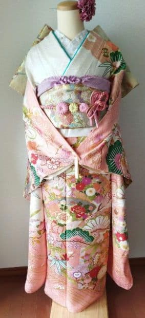 限定セール！1/18(日)まで　433.振袖7点セット 正絹　フルセット　成人式