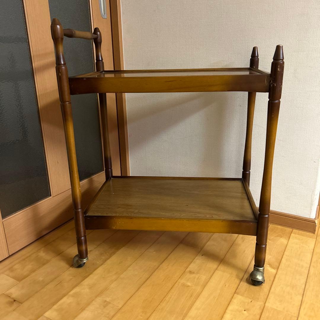 はづ！！　昭和レトロ！ヴィンテージ！マツダ　松田産業　木製キッチンワゴン