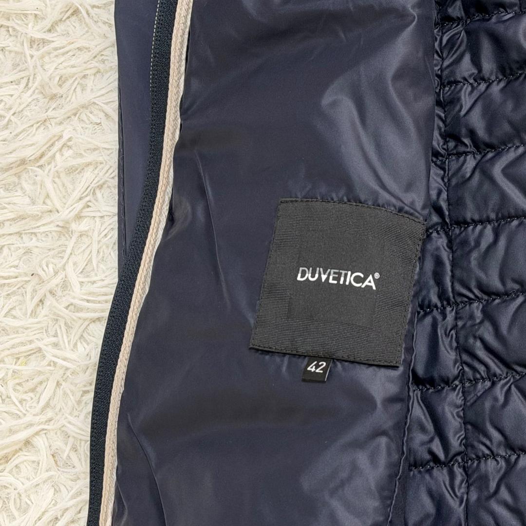 16420✨デュベティカ 42 L ダウンベスト Dロゴ フード ホワイト