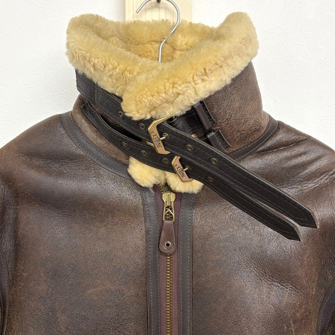 希少サイズ(32)【美品】AVIREX/B-3ムートンフライトジャケット/USA