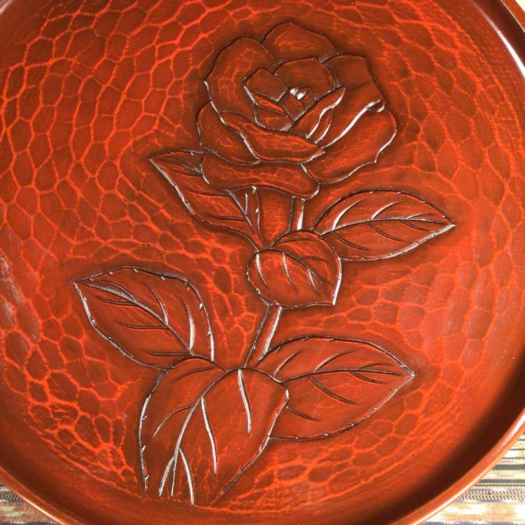 『フォロうー特価』　鎌倉彫　八勝堂　× 陽堂　お盆　2枚