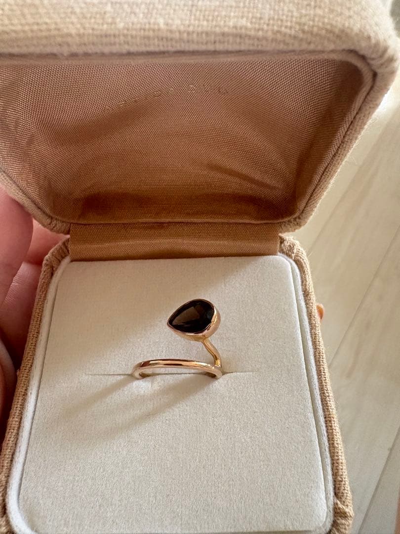 *ARTIDA OUD/アルティーダウード*スモーキークォーツ　ライン　リング