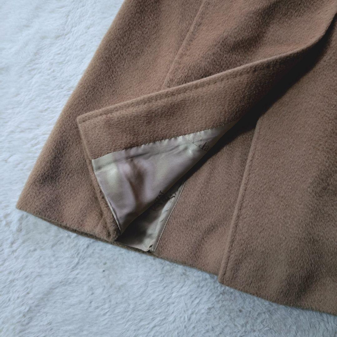 美品MaxMaraマニュエラ ロングコート白タグキャメルカシミヤ100 XS