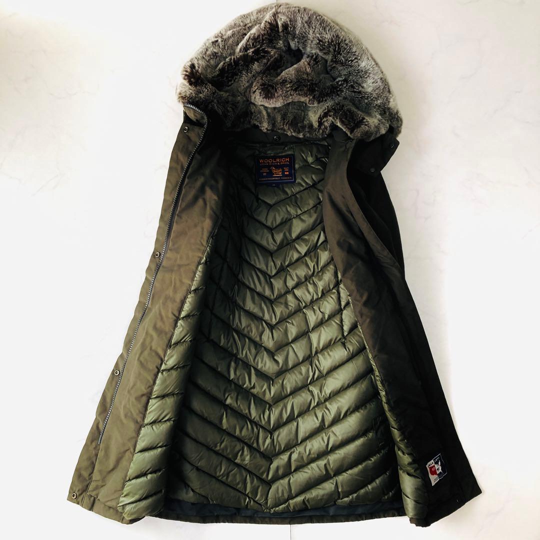 美品✨ウールリッチ ボウブリッジ ダウンコート ラビットファー　フーデット　S