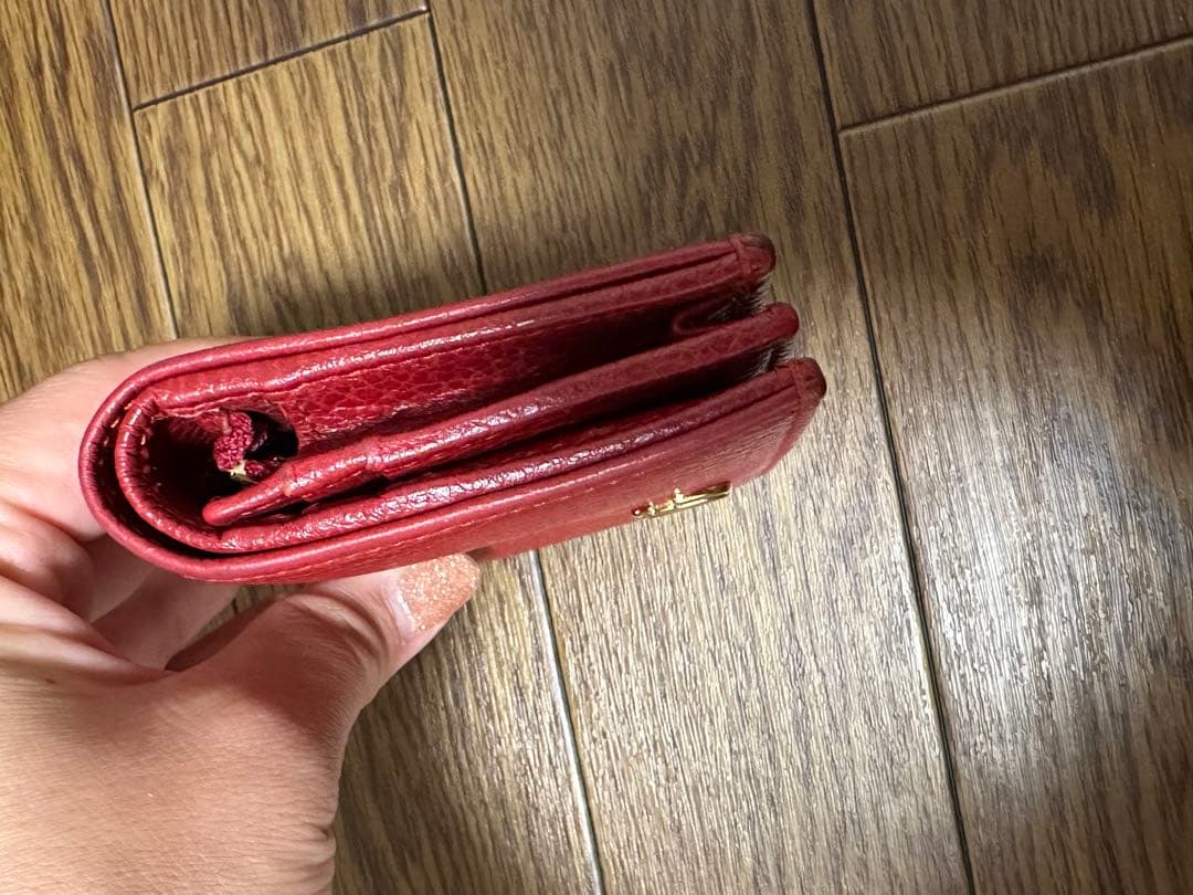 Gucci マーモント　レッド　二つ折り財布 ミニ財布