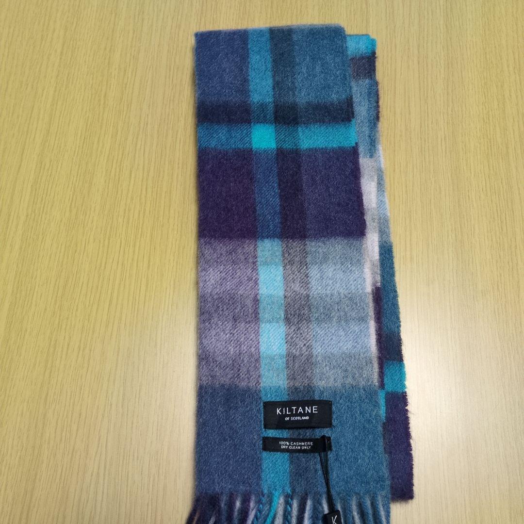 現地調達品 未使用・高級品 100%スコットランド産カシミア製マフラー 男女兼用