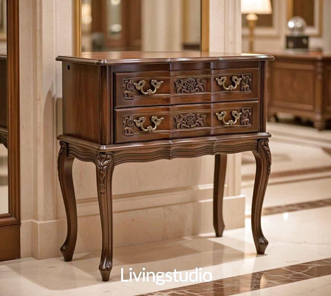 イタリア チェスト ナイトテーブル ネコ脚 クラシック アンティーク 225