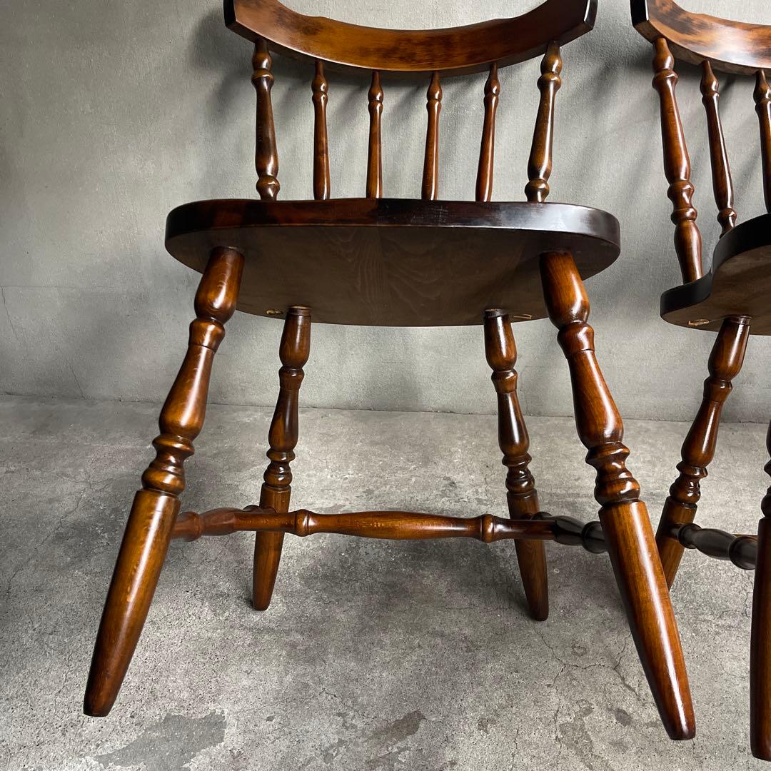 飛騨家具　ウィンザーチェア　2脚セット