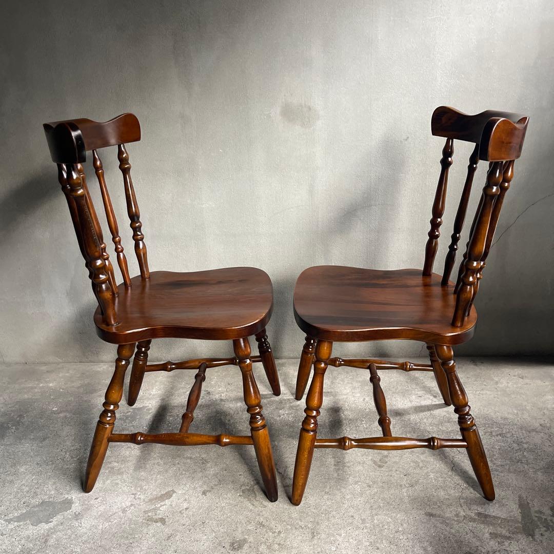 飛騨家具　ウィンザーチェア　2脚セット