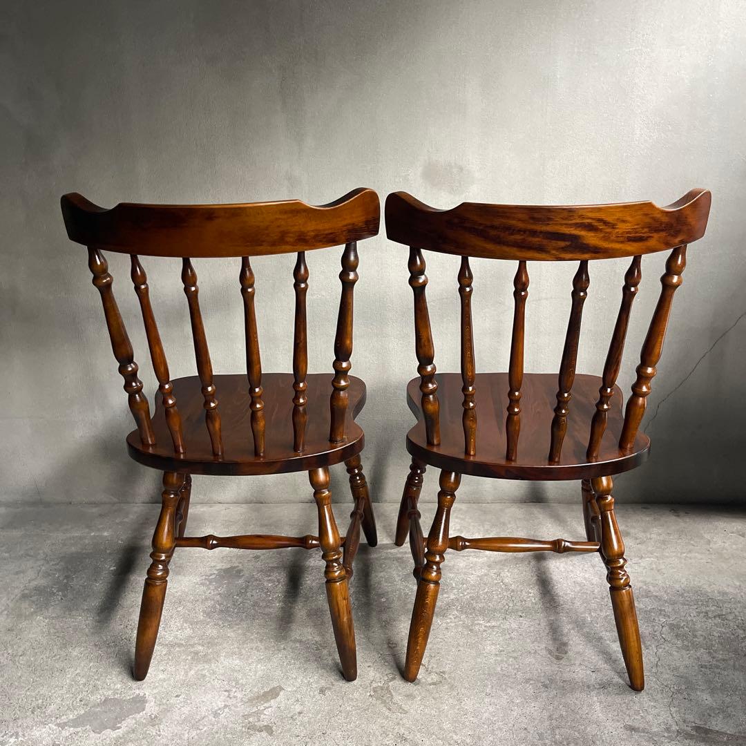 飛騨家具　ウィンザーチェア　2脚セット