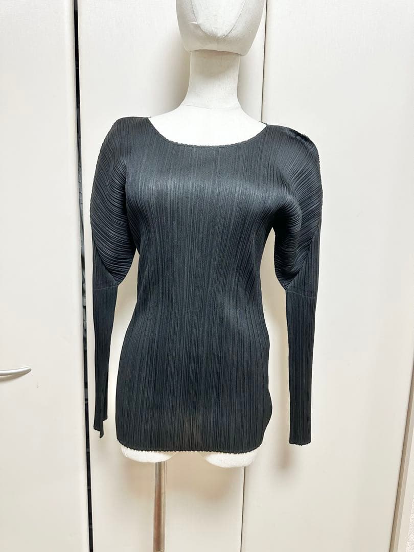 issey miyakeプリーツプリーズトップス  長袖 M