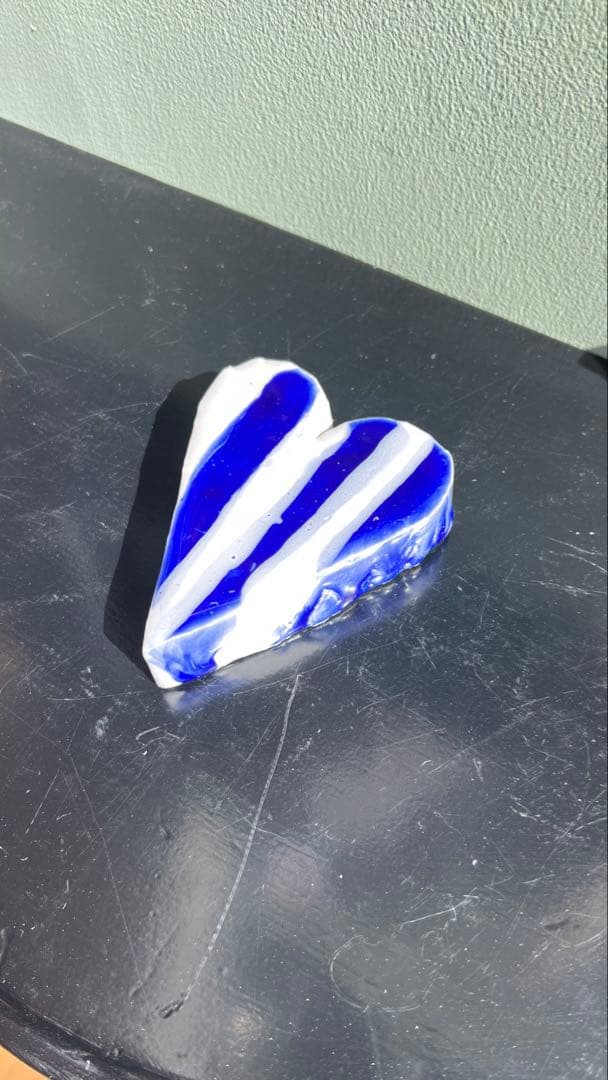 MV% ストライプのハート大サイズ