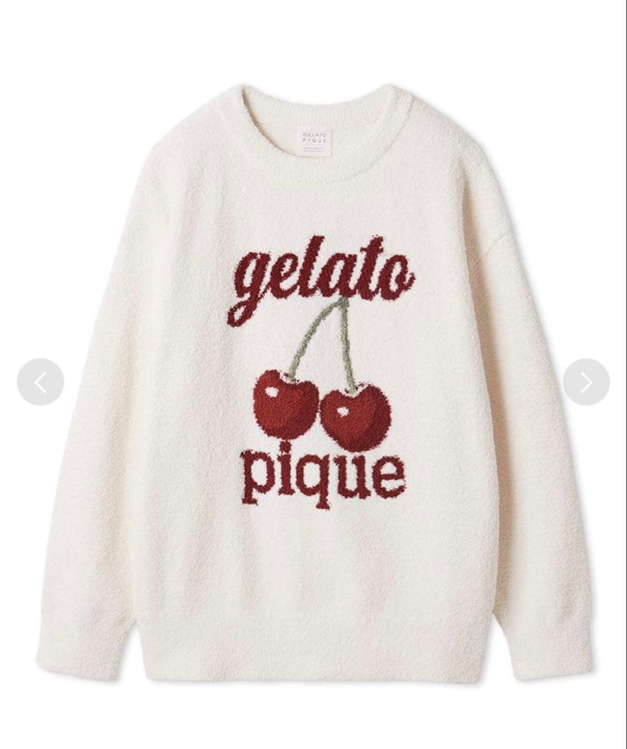 ジェラートピケ ベビモコチェリージャガードプルオーバー