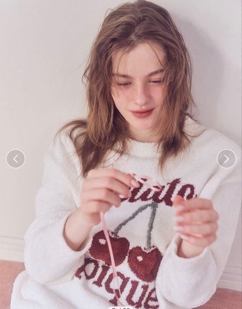 ジェラートピケ ベビモコチェリージャガードプルオーバー