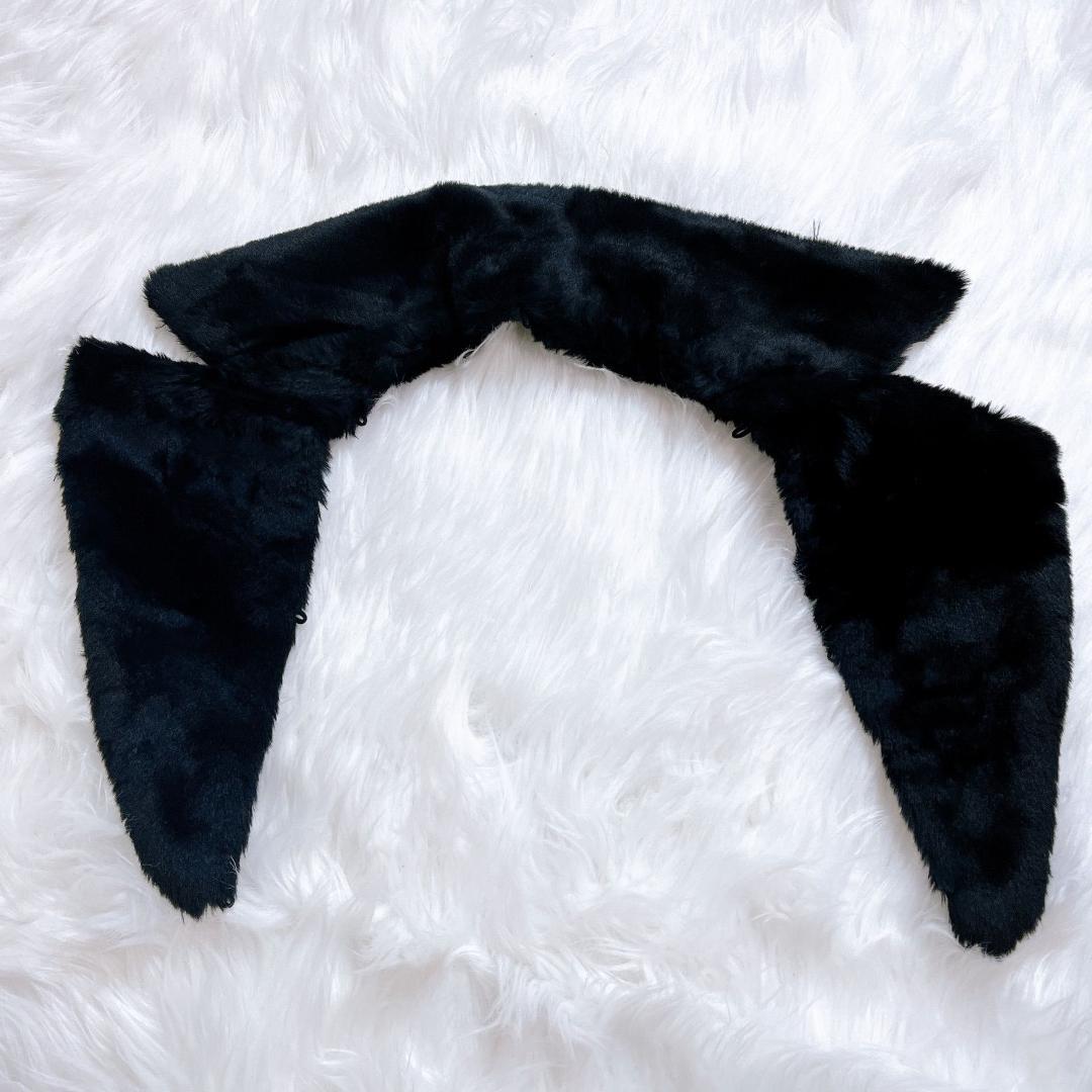 ポールスミス　2way　ロングコート　ボア　女優襟　チェスター　ブラック