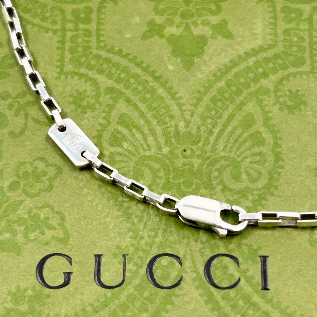 美品✨　グッチ　GUCCI　ネックレス　ベネチアン　40cm　シルバー　925