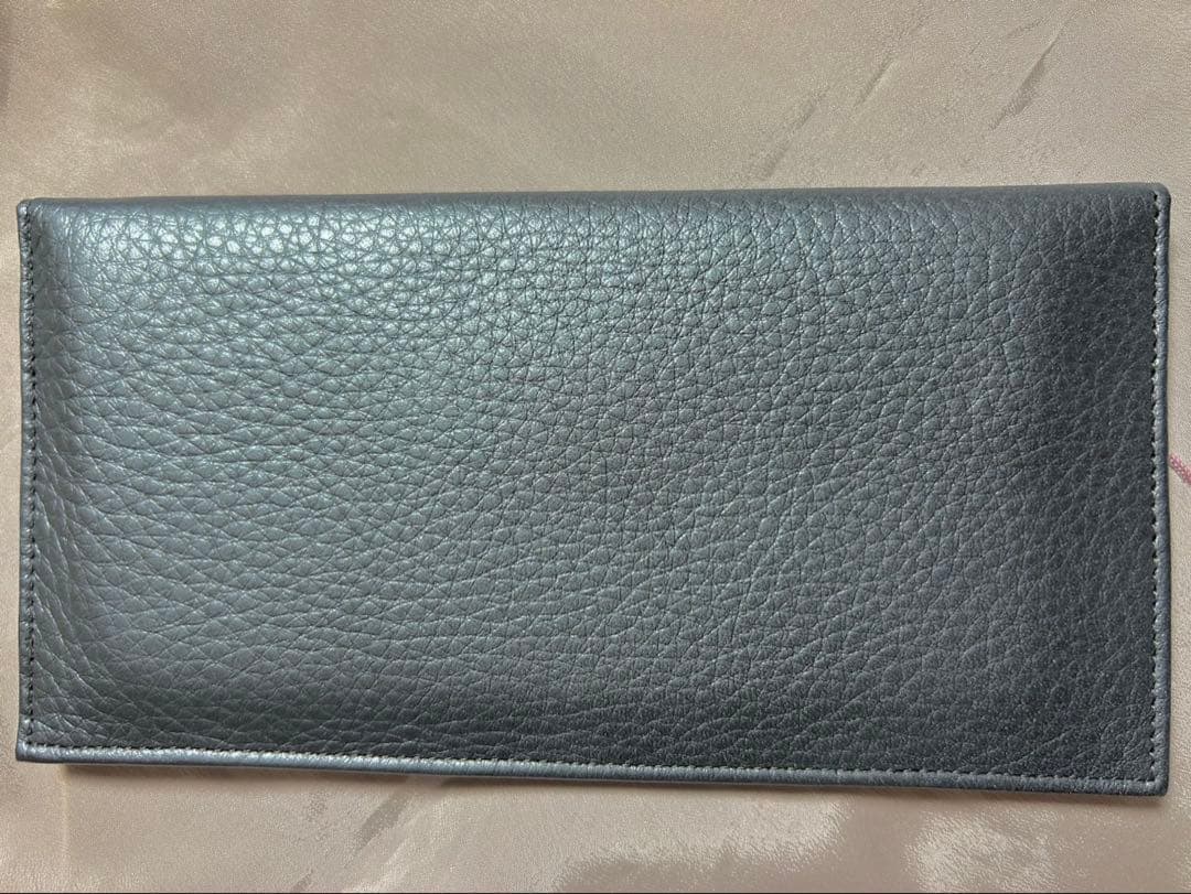 C*r様 【新品】皇居 限定 長財布 財布 ブルーグレー 型押し 牛革