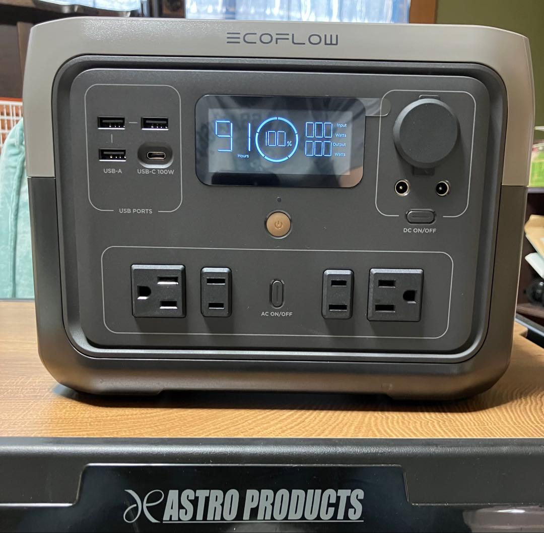 エコフロー 2 Max ポータブル電源 512wh 車中泊や災害時に。