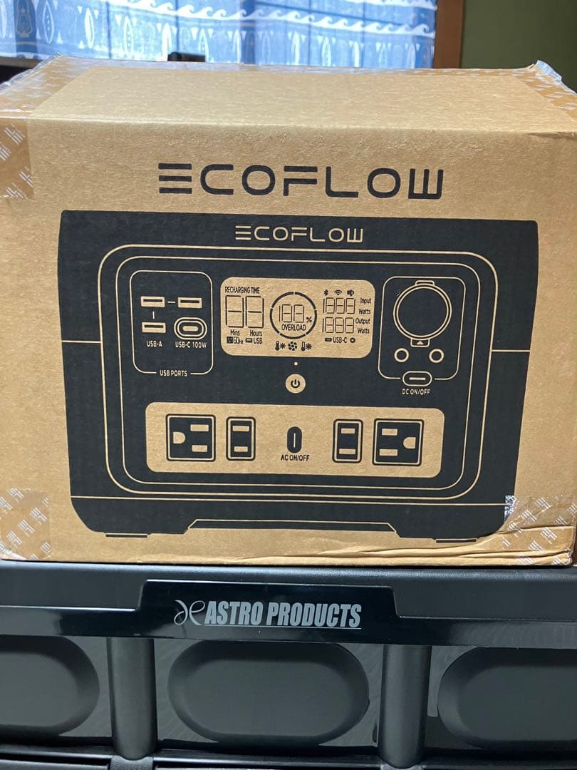 エコフロー 2 Max ポータブル電源 512wh 車中泊や災害時に。