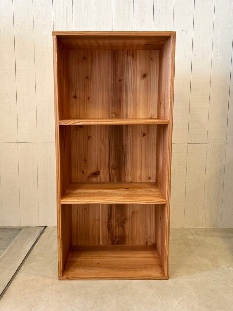 家具　木製ラック　シェルフ　棚　3段