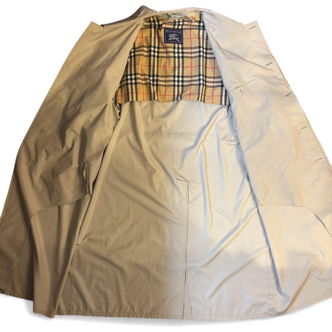 Burbarrys バーバリー ステンカラーコート ノバチェック ベルト 英国製