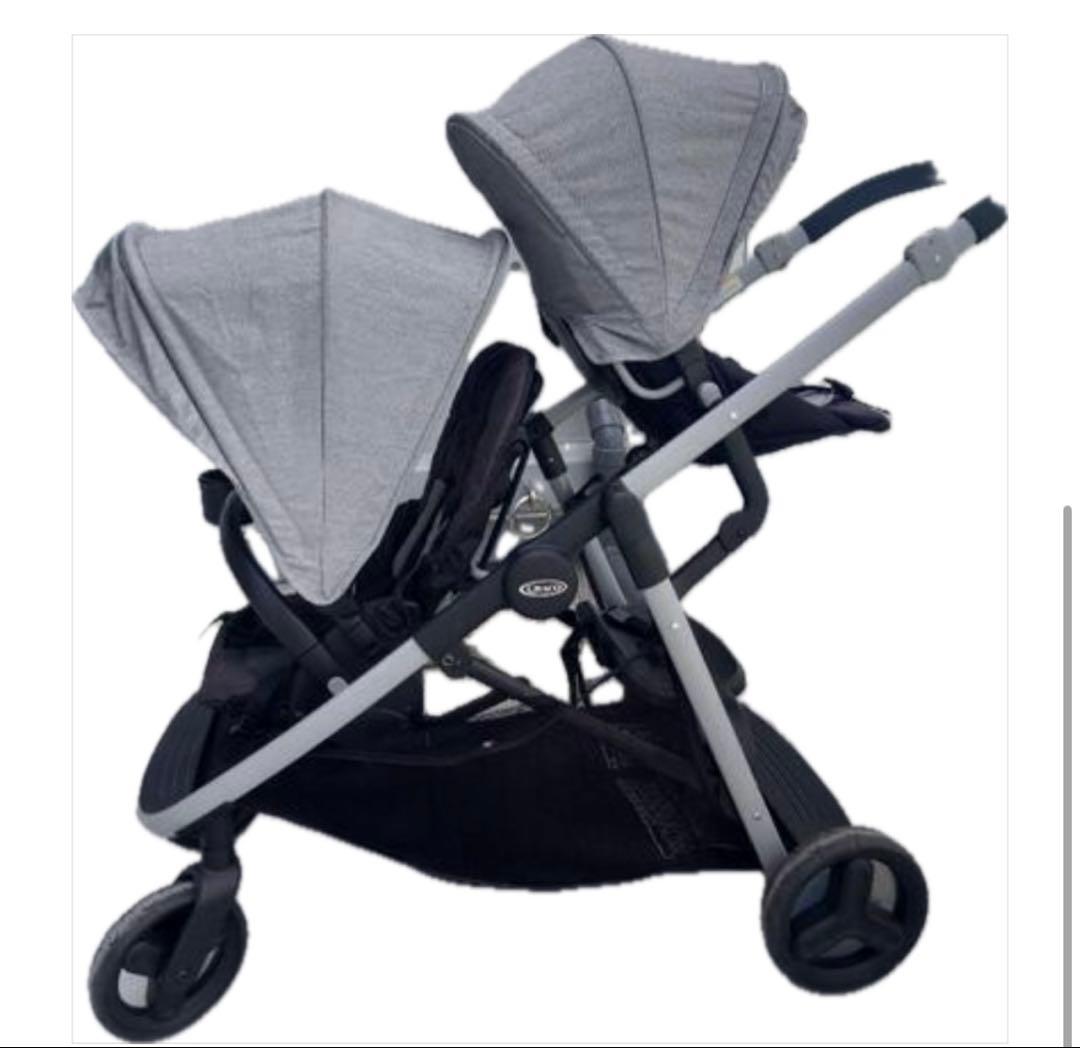 グレコ　二人乗りベビーカー　レインカバー付き 購入前に一言お願いします