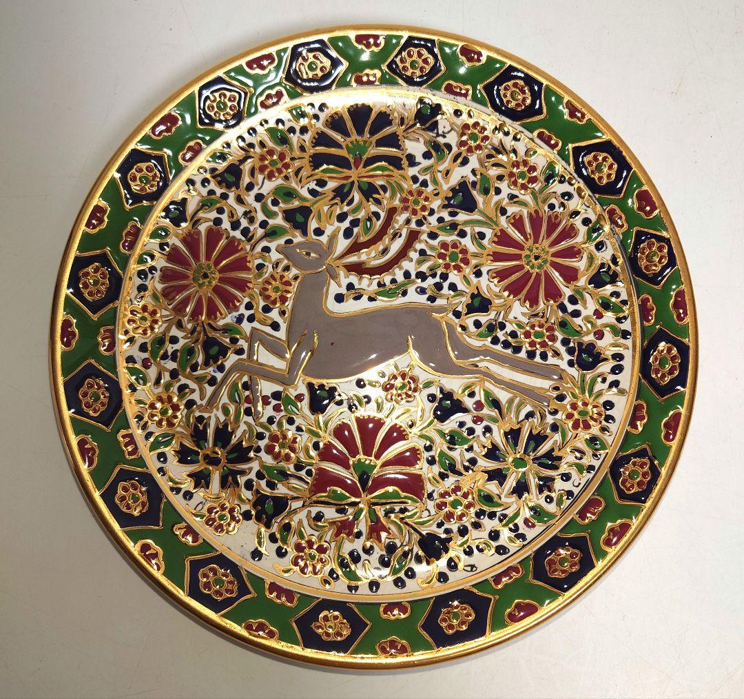 HandMade Nassos Rodos Hellaトナカイ鹿 壁掛けプレート