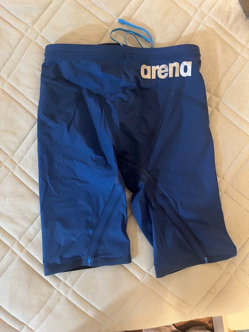 arena 競泳水着 ネイビー QRコード付き