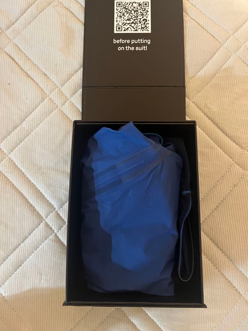 arena 競泳水着 ネイビー QRコード付き