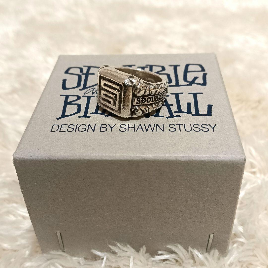 S/DOUBLE BILL WALL LEATHER シルバーリング