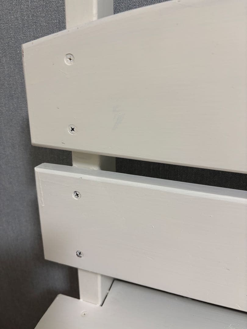 ホワイト 木製ベンチ シンプル