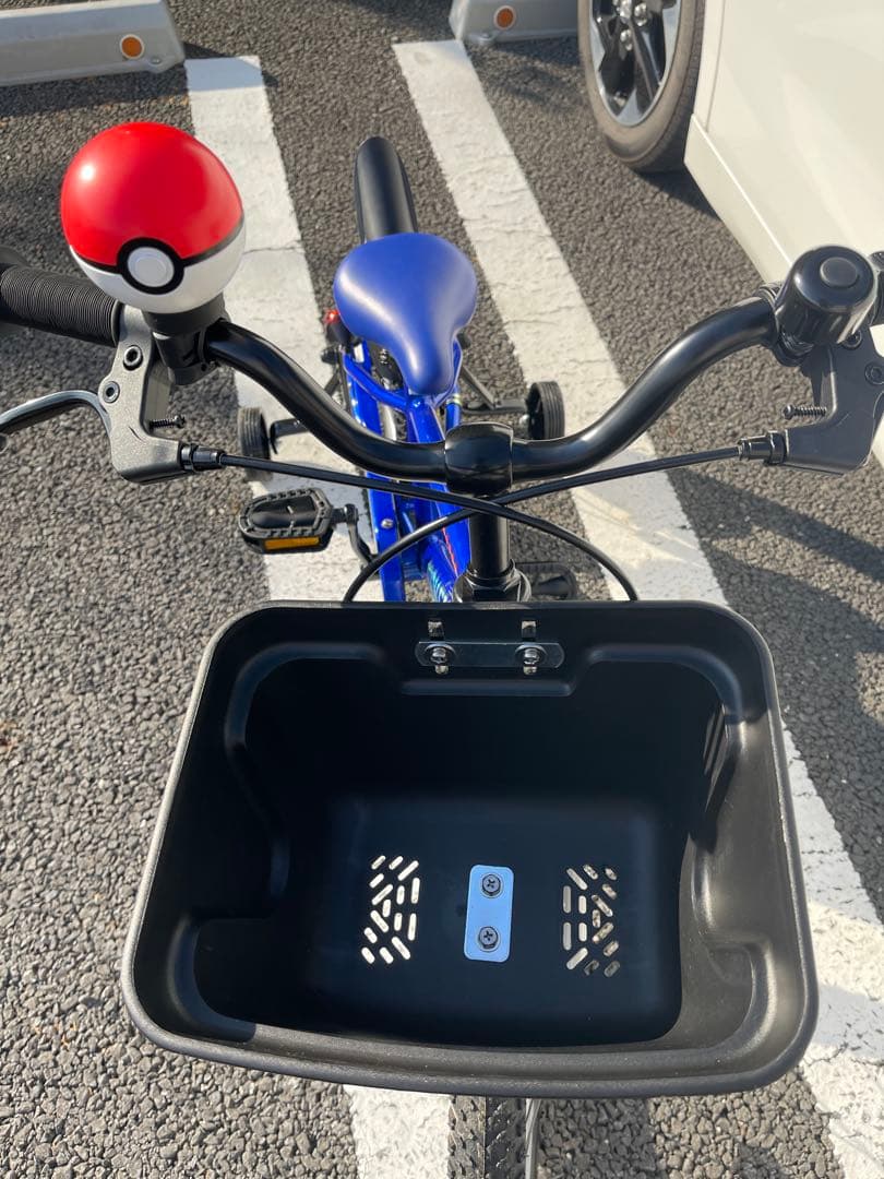 【使用2回！！超美品】室内保管　アイデス　ポケモン自転車18インチ　ブルー