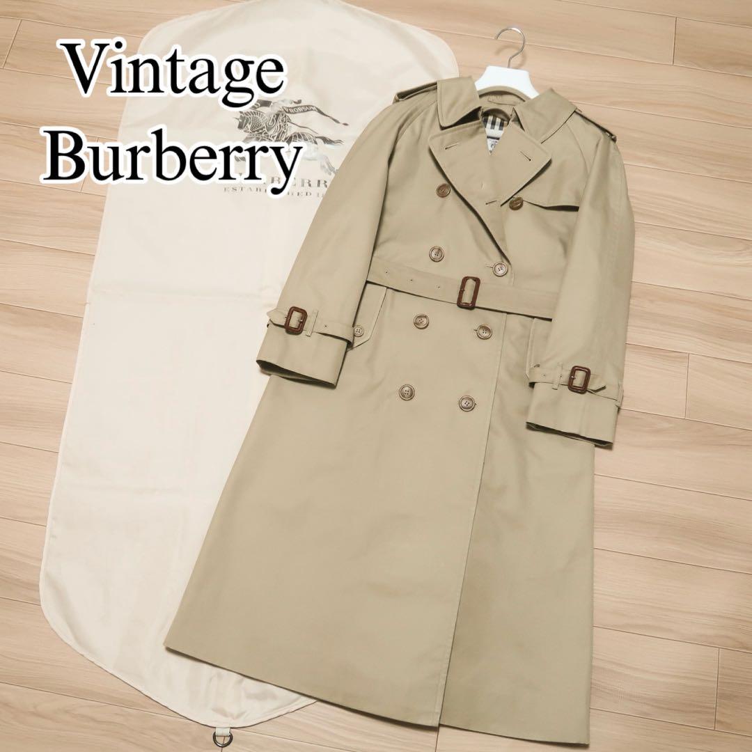 貴重極美品 ビンテージ バーバリー トレンチコート BURBERRY ロング丈