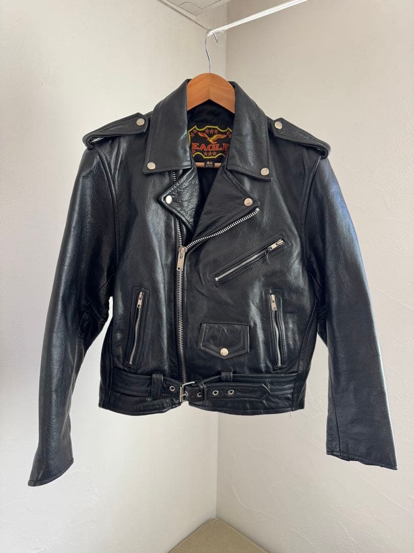 【極美品】 Vintage ダブルライダースジャケット 本革