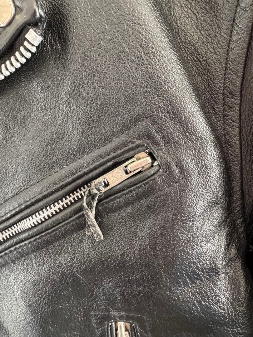 【極美品】 Vintage ダブルライダースジャケット 本革