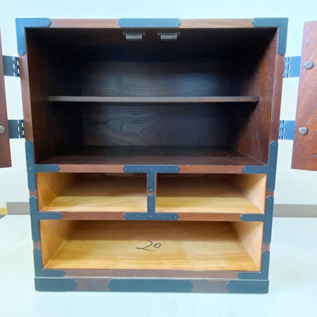 民芸家具 駿河民芸小箪笥 伝統的な日本の木製タンス