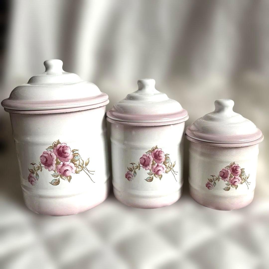 「ローズ」イマン　キャニスター　プロバァンス L M S 3点セット