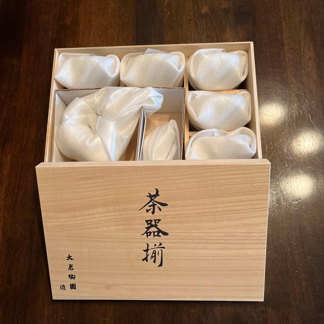 大倉陶園　【新品】ブルーローズ 急須揃え