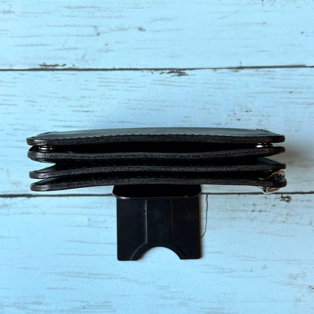 姫路オイルレザー　ミドルウォレット　ベルトループセット　トラッカーウォレット　革