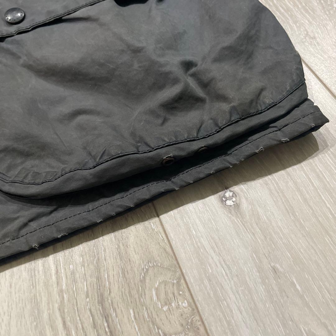 90s 英国製 barbour border オイルドジャケット ボーダー