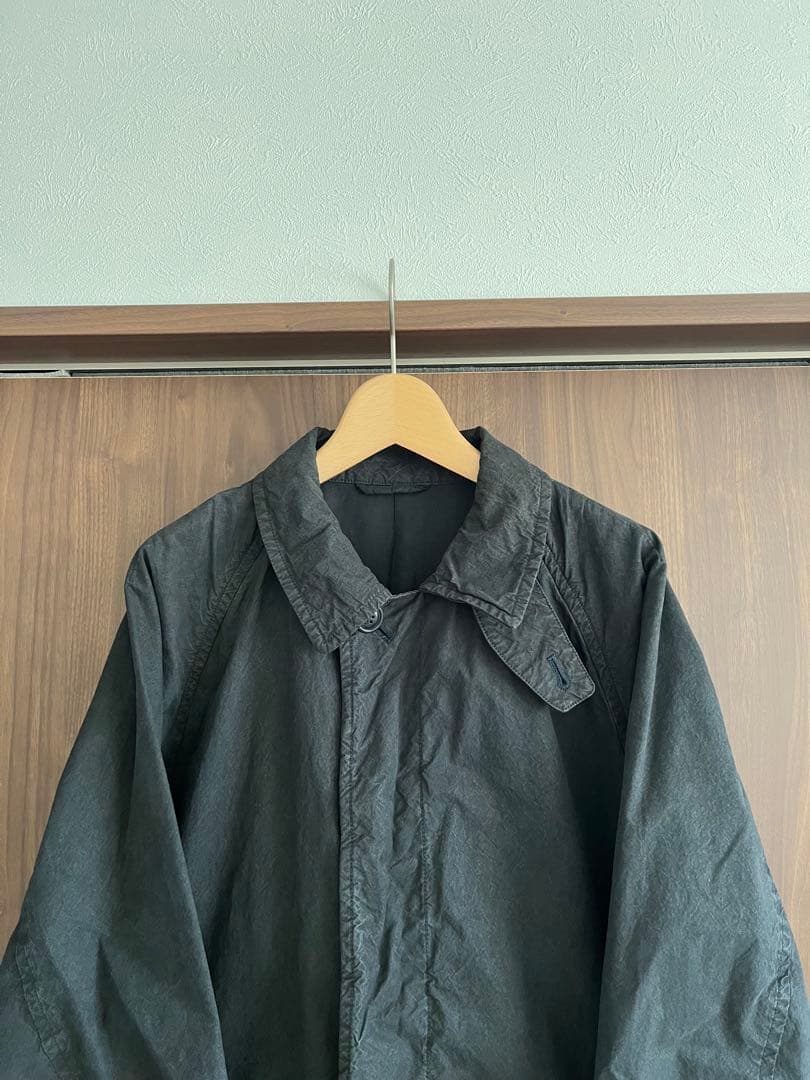 confect スーピマコットンステンカラーコート black