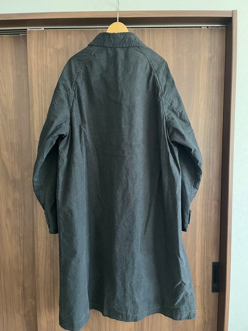 confect スーピマコットンステンカラーコート black