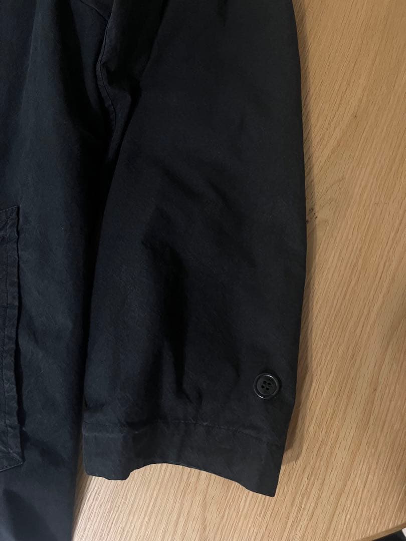 confect スーピマコットンステンカラーコート black