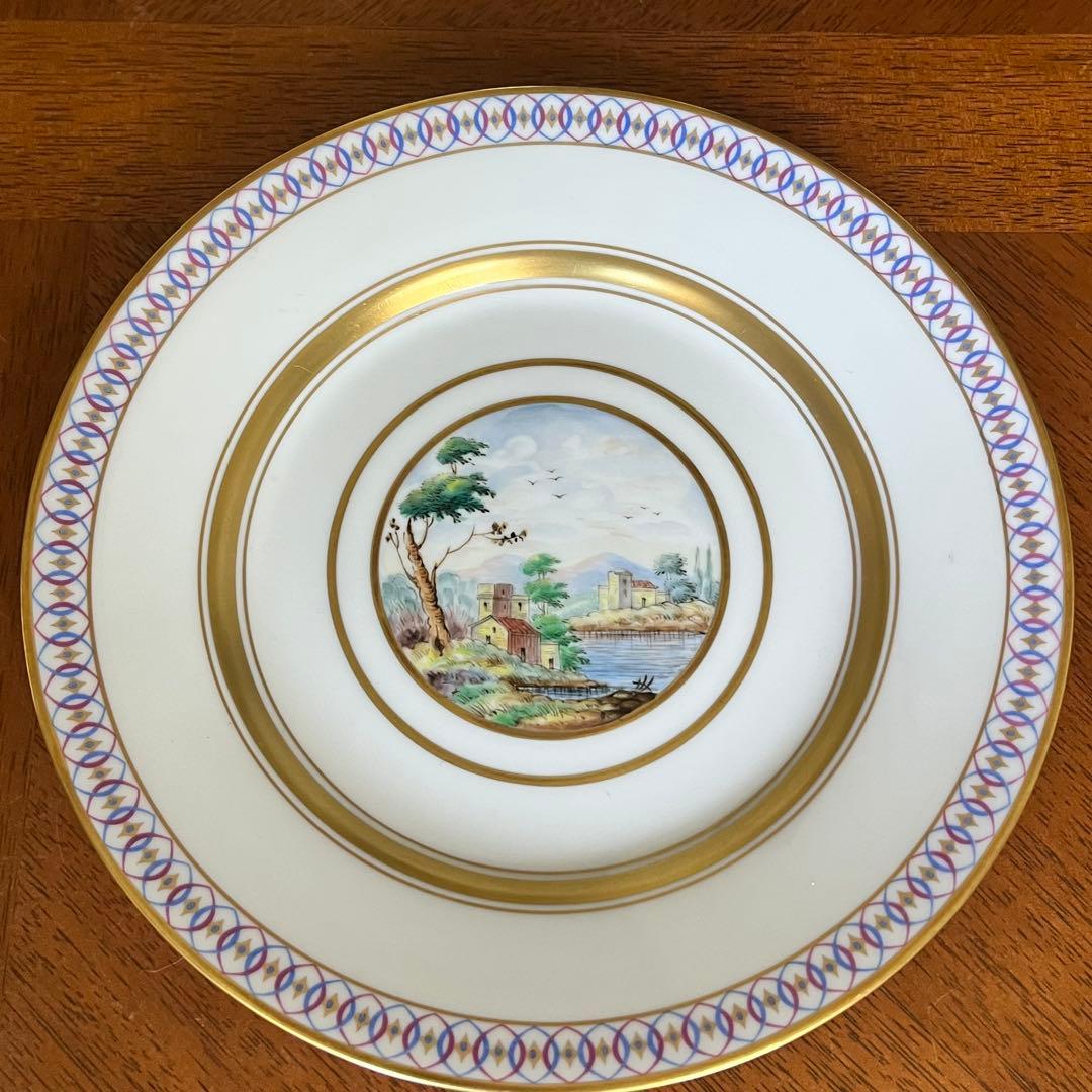 【希少品】リチャードジノリ★インペロトスカーナ★手描き風景画　プレート